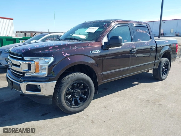 2018 Ford F-150 XL with VIN 1FTEW1E59JFC06429, listed as a IAAI auction lot 41764601 with 52,029 mi miles. Bid and sale history available at carsss.com. Image 18.