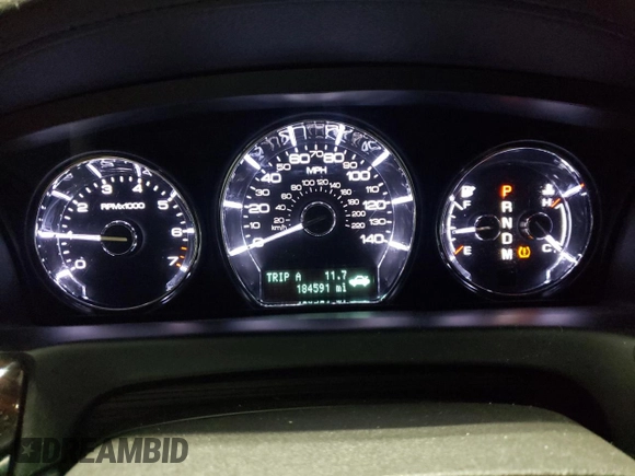 2011 Lincoln MKS EcoBoost with VIN 1LNHL9FT2BG609077, listed as a Copart auction lot 59341025 with 184,591 mi miles and Salvage title. Bid and sale history available at DreamBid. Image 9.