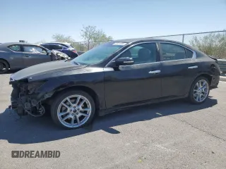 2011 Nissan Maxima SV with VIN 1N4AA5APXBC814660, listed as a Copart auction lot 57611095 with 156,455 mi miles and Salvage title. Bid and sale history available at DreamBid. Image 1.