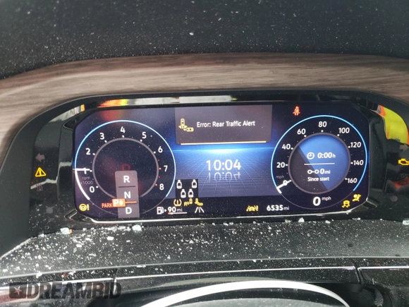 2024 Volkswagen Atlas SEL Premium R-Line with VIN 1V2FR2CA9RC555829, listed as a Copart auction lot 58841885 with 6,535 mi miles and Salvage title. Bid and sale history available at DreamBid. Image 9.