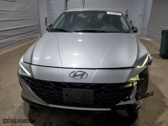 2022 Hyundai Elantra SE with VIN 5NPLL4AG4NH073454, listed as a Copart auction lot 47546895 with 49,036 mi miles and Salvage Title. Bid and sale history available at carsss.com. Image 5.