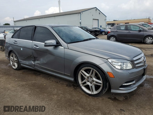 2011 Mercedes-Benz C 350 with VIN WDDGF8HB7BA522936, listed as a Copart auction lot 63910225 with 178,097 mi miles and Clean title. Bid and sale history available at DreamBid. Image 4.