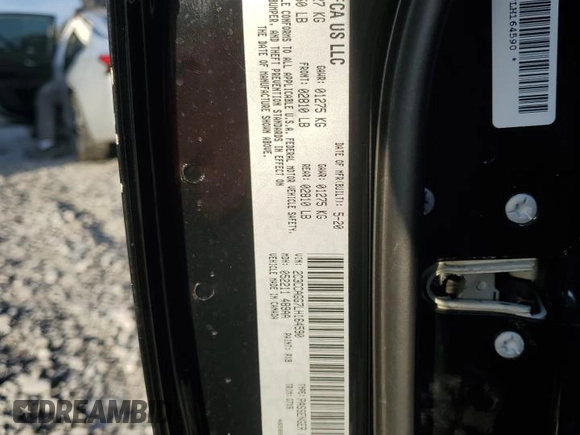 2020 Chrysler 300 S with VIN 2C3CCAGG7LH164590, listed as a Copart auction lot 85084674 with 90,370 mi miles and Salvage Title. Bid and sale history available at DreamBid. Image 15.