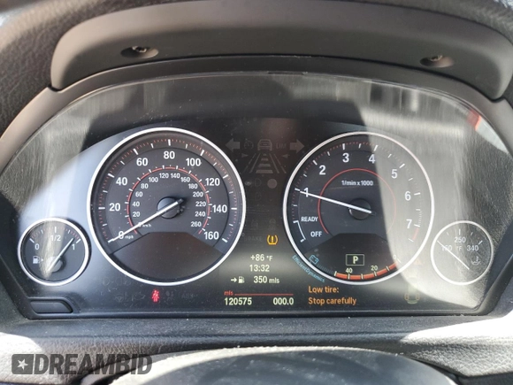 2012 BMW 3 Series 328i with VIN WBA3A5G51CNP18105, listed as a Copart auction lot 57418035 with 120,575 mi miles and Salvage title. Bid and sale history available at DreamBid. Image 9.