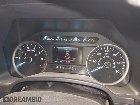 2017 Ford F-150 XL with VIN 1FTEW1EP3HKD25225, listed as a IAAI auction lot 41506022 with 106,071 mi miles. Bid and sale history available at carsss.com. Image 7.