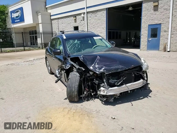 2012 Infiniti EX Journey with VIN JN1AJ0HRXCM453448, listed as a Copart auction lot 54864725 with 128,195 mi miles and Salvage title. Bid and sale history available at DreamBid. Image 14.
