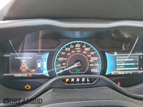 2017 Ford C-Max Energi Titanium with VIN 1FADP5FU3HL108567, listed as a Copart auction lot 74708223 with 45,269 mi miles. Bid and sale history available at carsss.com. Image 9.