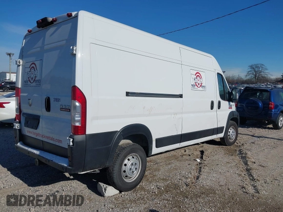 2019 Ram ProMaster Cargo with VIN 3C6TRVDG0KE503696, listed as a IAAI auction lot 41193173 with Not Provided miles and . Bid and sale history available at carsss.com. Image 4.