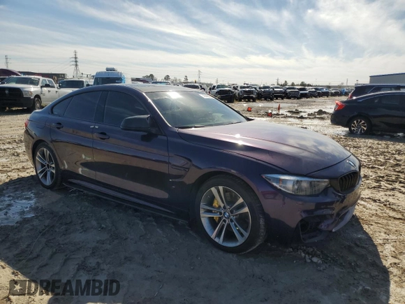 2018 BMW 4 Series 440i with VIN WBA4J5C51JBF07353, listed as a Copart auction lot 42490255 with 49,630 mi miles and Salvage Title. Bid and sale history available at DreamBid. Image 4.