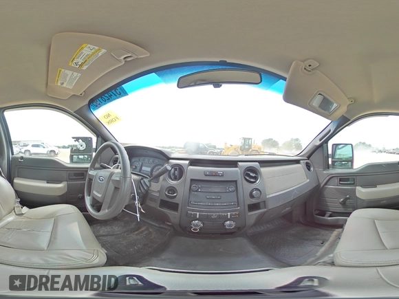 2010 Ford F-150 XL with VIN 1FTMF1CW2AFC54023, listed as a Copart auction lot 57428195 with 183,892 mi miles and Salvage title. Bid and sale history available at DreamBid. Image 14.