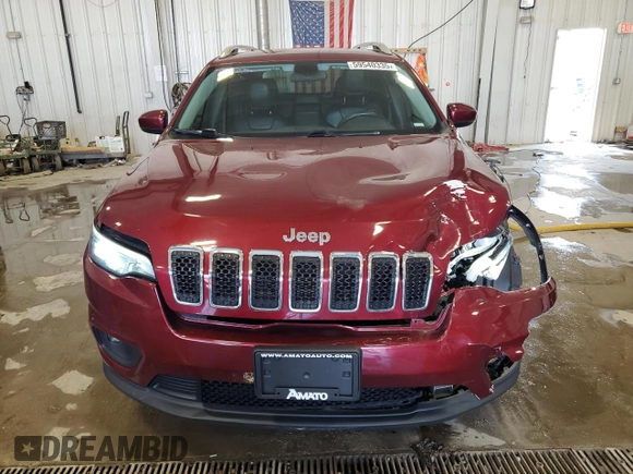 2019 Jeep Cherokee Latitude Plus with VIN 1C4PJLLB3KD111518, listed as a Copart auction lot 59540335 with 70,711 mi miles and Salvage title. Bid and sale history available at DreamBid. Image 5.