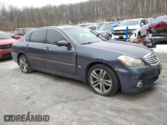 2010 Infiniti M with VIN JN1CY0AR3AM960106, listed as a Copart auction lot 88242525 with Not provided miles and Salvage title. Bid and sale history available at DreamBid. Image 4.