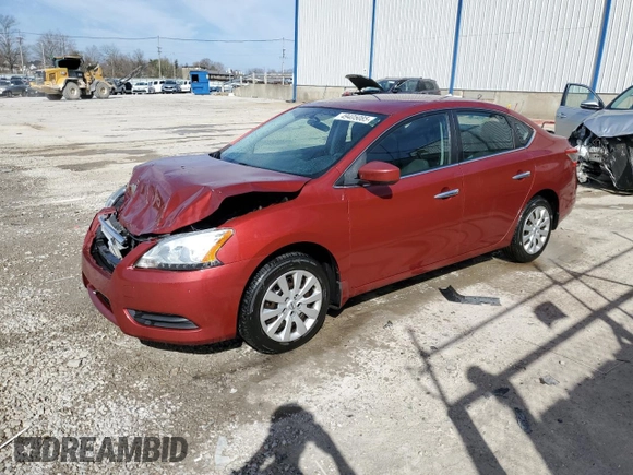 2015 Nissan Sentra SV with VIN 3N1AB7AP9FL682426, listed as a Copart auction lot 49405085 with 121,075 mi miles and Salvage Title. Bid and sale history available at DreamBid. Image 1.