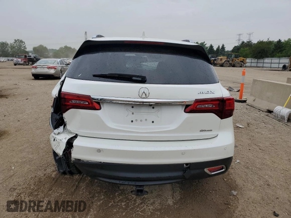 2014 Acura MDX Advance with VIN 5FRYD4H84EB027797, listed as a Copart auction lot 60854935 with 176,577 mi miles and Non repairable. Bid and sale history available at DreamBid. Image 6.