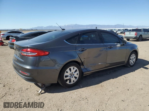 2019 Ford Fusion S with VIN 3FA6P0G76KR108463, listed as a Copart auction lot 54140365 with 111,908 mi miles and Salvage Title. Bid and sale history available at DreamBid. Image 3.