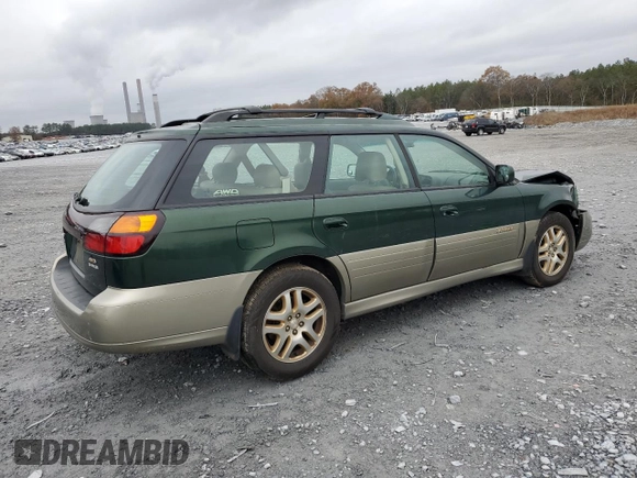 2000 Subaru Legacy Outback Limited with VIN 4S3BH6865Y7650040, listed as a Copart auction lot 85469084 with 134,291 mi miles and Salvage title. Bid and sale history available at DreamBid. Image 3.