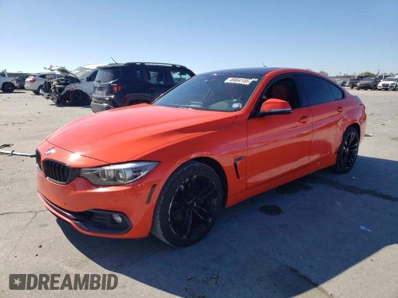 2018 BMW 4 Series 430i xDrive with VIN WBA4J3C5XJBG97156, listed as a Copart auction lot 49864185 with 125,227 mi miles and Salvage Title. Bid and sale history available at DreamBid. Image 1.