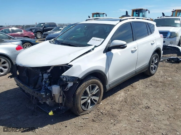 2017 Toyota RAV4 XLE with VIN JTMWFREV6HD095217, listed as a IAAI auction lot 41656469 with 166,737 mi miles. Bid and sale history available at carsss.com. Image 2.