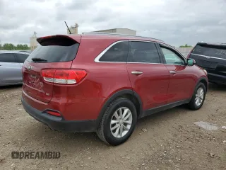 2017 Kia Sorento LX with VIN 5XYPG4A35HG255050, listed as a Copart auction lot 55180555 with Not Provided miles and Clean Title. Bid and sale history available at carsss.com. Image 3.
