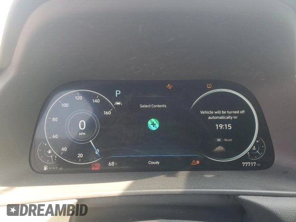 2021 Hyundai Sonata SEL Plus with VIN 5NPEJ4J28MH079484, listed as a Copart auction lot 52587065 with 77,717 mi miles and Salvage Title. Bid and sale history available at DreamBid. Image 9.