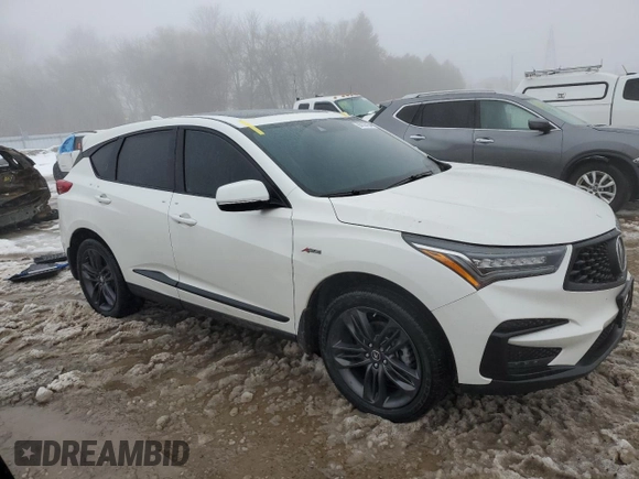 2021 Acura RDX w/A-Spec Package with VIN 5J8TC2H60ML801879, listed as a Copart auction lot 84137454 with 0 mi miles and Clean Title. Bid and sale history available at carsss.com. Image 4.
