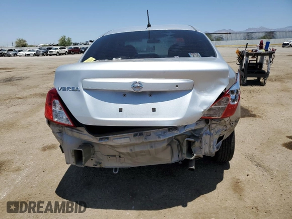 2016 Nissan Versa S with VIN 3N1CN7AP8GL899211, listed as a Copart auction lot 62689825 with 86,688 mi miles and Salvage title. Bid and sale history available at DreamBid. Image 6.