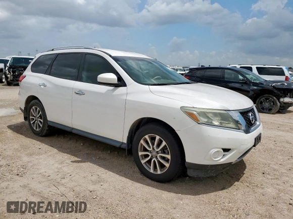 2013 Nissan Pathfinder SV with VIN 5N1AR2MNXDC642138, listed as a Copart auction lot 64879585 with 129,817 mi miles and Clean title. Bid and sale history available at DreamBid. Image 4.