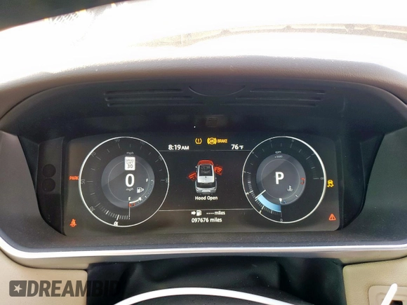 2017 Land Rover Range Rover Sport HSE with VIN SALWR2FV7HA125526, listed as a Copart auction lot 46792585 with 97,676 mi miles and Salvage Title. Bid and sale history available at carsss.com. Image 9.