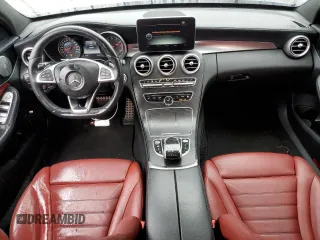 2016 Mercedes-Benz C 450 AMG with VIN 55SWF6EB1GU131373, listed as a Copart auction lot 45227155 with 100,091 mi miles and Salvage Title. Bid and sale history available at carsss.com. Image 8.
