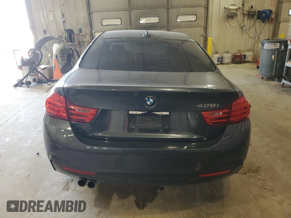 2015 BMW 4 Series 428i with VIN WBA3N3C51FK232219, listed as a Copart auction lot 81929124 with Not Provided miles and Salvage Title. Bid and sale history available at DreamBid. Image 6.