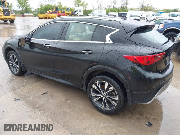 2018 Infiniti QX30 Premium with VIN SJKCH5CR3JA052230, listed as a IAAI auction lot 42299604 with 85,369 mi miles and . Bid and sale history available at DreamBid. Image 3.
