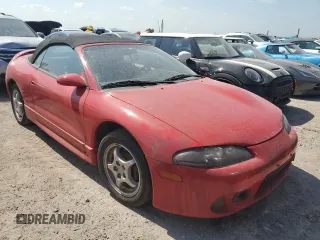 1998 Mitsubishi Eclipse GS with VIN 4A3AX35G7WE012565, listed as a Copart auction lot 76321434 with 0 mi miles and Salvage Title. Bid and sale history available at carsss.com. Image 4.
