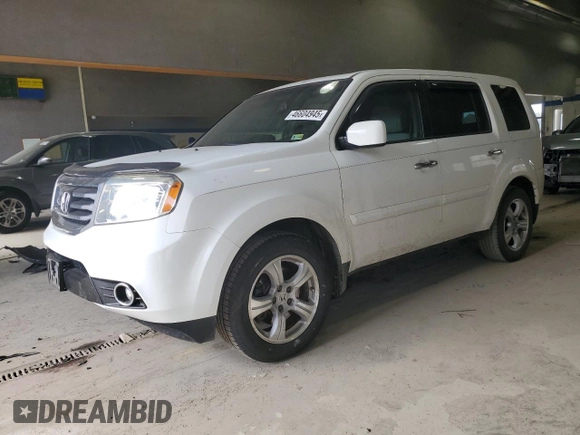 2012 Honda Pilot EX-L with VIN 5FNYF3H5XCB028347, listed as a Copart auction lot 46604945 with 207,003 mi miles and Salvage Title. Bid and sale history available at DreamBid. Image 1.