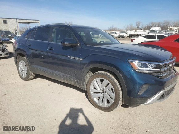 2021 Volkswagen Atlas Cross Sport 3.6L V6 SE w/Technology with VIN 1V2WE2CA2MC220948, listed as a Copart auction lot 47285295 with 106,664 mi miles and Salvage Title. Bid and sale history available at carsss.com. Image 4.