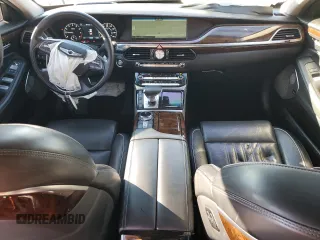 2017 Genesis G90 3.3T Premium with VIN KMHG34JA6HU032181, listed as a Copart auction lot 86780684 with 50,684 mi miles and Salvage Title. Bid and sale history available at carsss.com. Image 8.