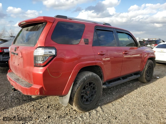 2021 Toyota 4Runner SR5 with VIN JTEEU5JR3M5250034, listed as a Copart auction lot 43732795 with 63,412 mi miles and Salvage Title. Bid and sale history available at carsss.com. Image 3.