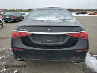 2023 Mercedes-Benz S-Class S 580 with VIN W1K6G7GB4PA222167, listed as a Copart auction lot 44016715 with 23,404 mi miles and Salvage Title. Bid and sale history available at carsss.com. Image 6.