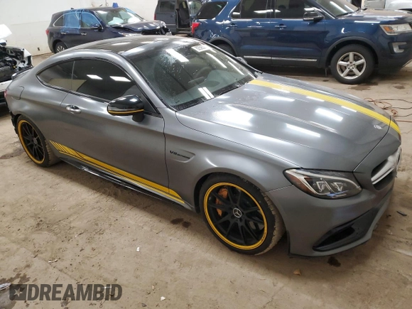 2017 Mercedes-Benz C 63 S AMG with VIN WDDWJ8HB2HF435306, listed as a Copart auction lot 82565744 with 46,587 mi miles and Salvage Title. Bid and sale history available at carsss.com. Image 4.