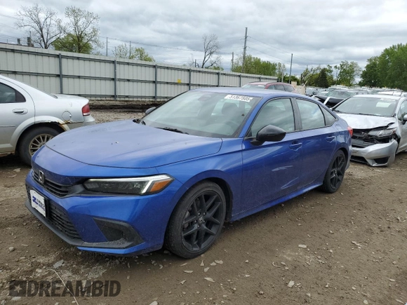 2023 Honda Civic Sport with VIN 2HGFE2F50PH541521, listed as a Copart auction lot 51367805 with 31,394 mi miles and Salvage title. Bid and sale history available at DreamBid. Image 1.