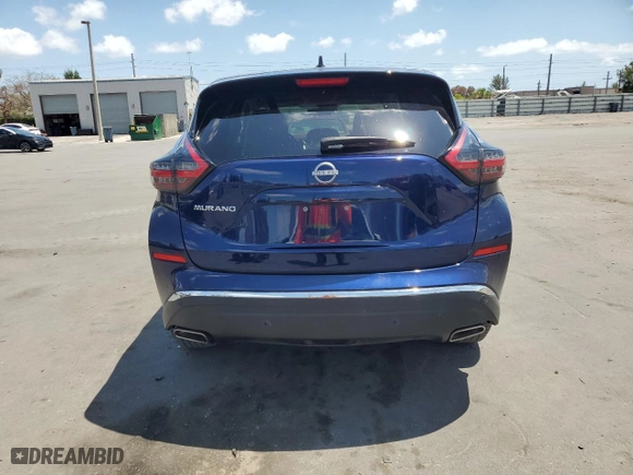 2023 Nissan Murano S with VIN 5N1AZ2AJ5PC138537, listed as a Copart auction lot 52157095 with 37,567 mi miles and Salvage Title. Bid and sale history available at carsss.com. Image 6.