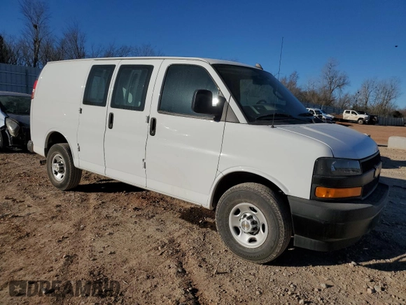 2022 Chevrolet Express Cargo z VIN 1GCWGAFPXN1218528, wystawiony jako Copart lot #46952485 z przebiegiem 129 866 mil mil oraz Czysty tytuł • Clean title. Historia ofert i sprzedaży dostępna na DreamBid. Obrazek 4.