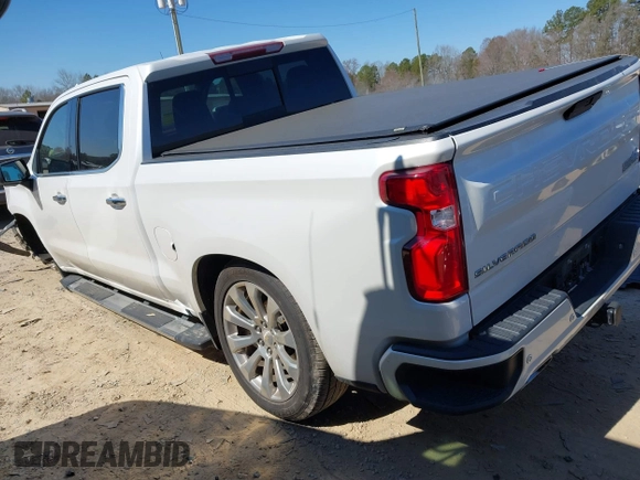 2021 Chevrolet Silverado 1500 High Country with VIN 3GCUYHET2MG281182, listed as a IAAI auction lot 41629483 with 114,663 mi miles. Bid and sale history available at carsss.com. Image 3.