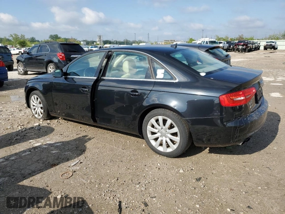 2013 Audi A4 Premium with VIN WAUAFAFL0DA061761, listed as a Copart auction lot 53970215 with 0 mi miles and Clean Title. Bid and sale history available at carsss.com. Image 2.