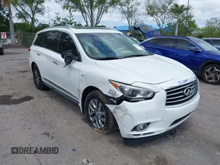 2014 Infiniti QX60 with VIN 5N1AL0MN9EC526405, listed as a IAAI auction lot 42154218 with 111,761 mi miles and . Bid and sale history available at DreamBid. Image 6.