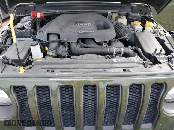 2021 Jeep Wrangler Unlimited Rubicon with VIN 1C4JJXFM3MW555919, listed as a Copart auction lot 54319775 with 51,188 mi miles and Salvage title. Bid and sale history available at DreamBid. Image 12.