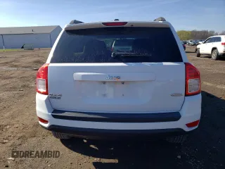 2012 Jeep Compass Latitude with VIN 1C4NJDEB9CD584027, listed as a Copart auction lot 51961805 with 97,408 mi miles and Salvage Title. Bid and sale history available at carsss.com. Image 6.