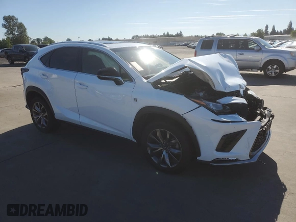 2019 Lexus NX 300 z VIN JTJYARBZ1K2133211, wystawiony jako Copart lot #55333545 z przebiegiem 56 814 mil mil oraz Szkoda całkowita • Salvage title. Historia ofert i sprzedaży dostępna na DreamBid. Obrazek 4.