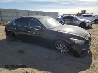 2018 Infiniti Q50 Pure with VIN JN1CV7AP4JM240457, listed as a Copart auction lot 81520334 with 154,438 mi miles and Salvage Title. Bid and sale history available at carsss.com. Image 4.
