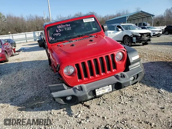 2021 Jeep Wrangler Unlimited Sport Altitude with VIN 1C4HJXDN1MW630739, listed as a Copart auction lot 87412754 with 123,771 mi miles and Salvage title. Bid and sale history available at DreamBid. Image 12.