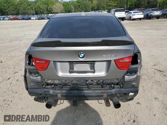 2011 BMW 3 Series 335i xDrive with VIN WBAPL5C58BA918972, listed as a Copart auction lot 54019695 with 137,444 mi miles and Salvage title. Bid and sale history available at DreamBid. Image 6.